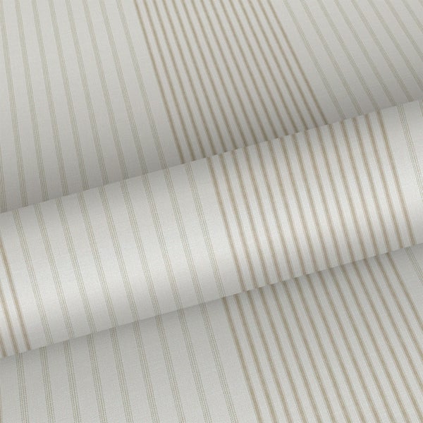 Sanders und Sanders Tapete Streifen vergrautes Beige - 53 cm x 10.05 m - 640671