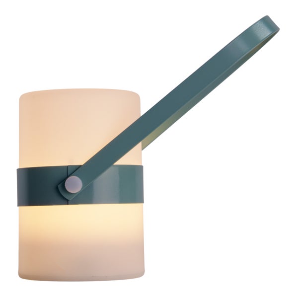 LED Dekoleuchte Neo mint, Deko, Tischlampe aus Metall und Kunststoff, grün, mit fest verbauten LEDs, für Esszimmer, Wohnzimmer, Balkon und Terrasse, 28 cm hoch
