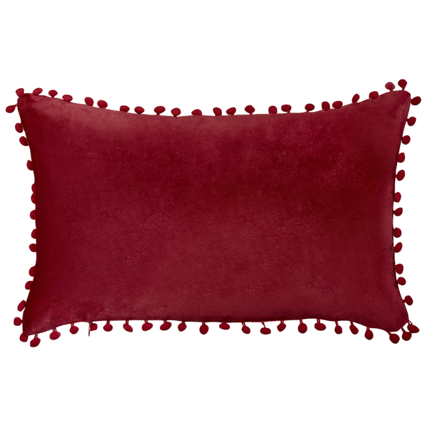 Dekokissen 2er Set MOCHI Samtstoff 30 x 50 cm Rot Weihnachtsmotiv