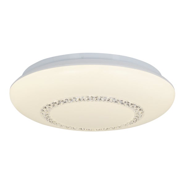 LED Deckenleuchte mit Kristallring
