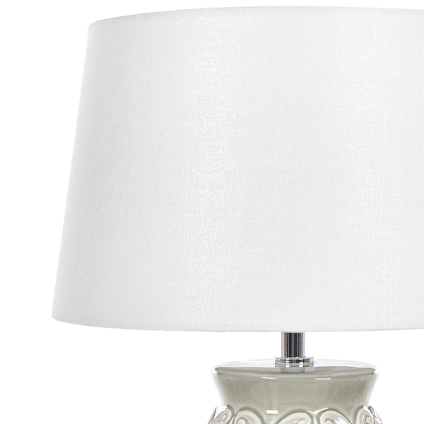 Tischlampe KHOPER Keramik Grau