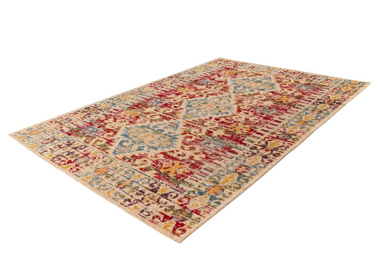 Kurzflor Teppich Anahi Multi / Rot Vintage 80 x 150 cm