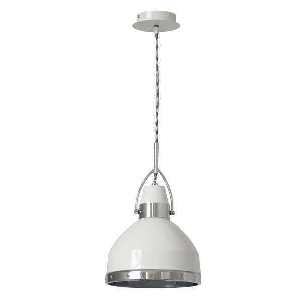 Hängelampe mit Metallschirm