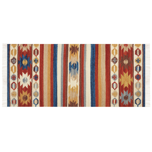 Teppich JRARAT Bunt 80 x 150 cm Wolle Kelim