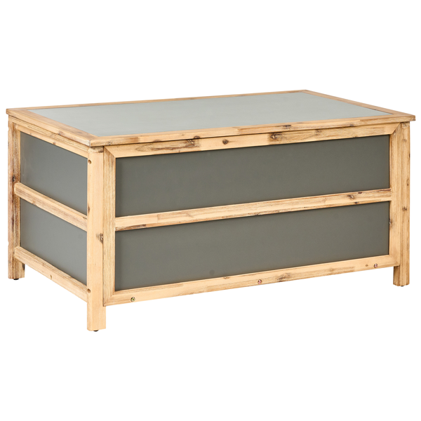 Aufbewahrungsbox ACATE Beton 121 cm 72 cm Grau