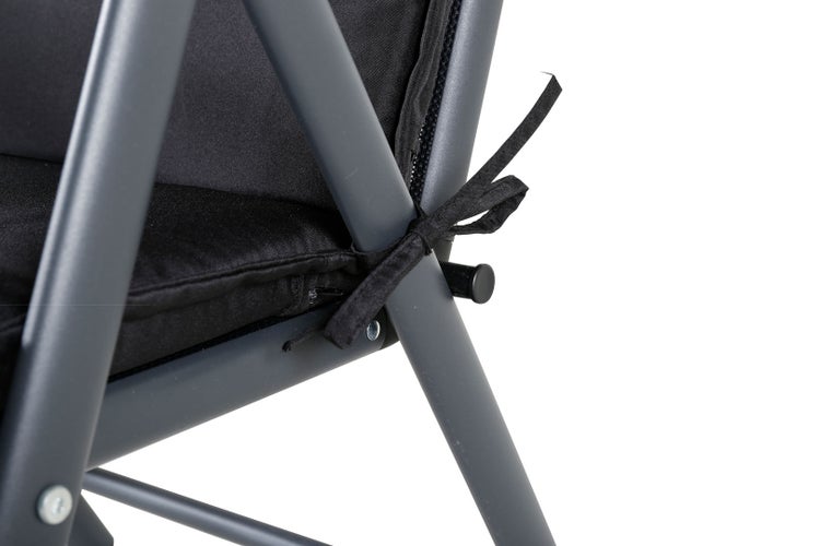 Cushio Gartenkissen bis 5 Pos. Sessel schwarz. 46 X 116 X 6 cm