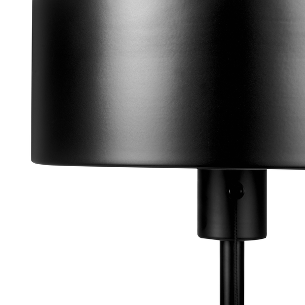 Tischleuchte ARIPO mit USB-Anschluss Metall Schwarz