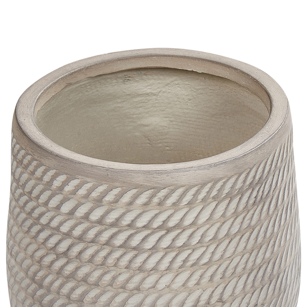 Blumenkübel LIVADIA Stein 27 cm Taupe