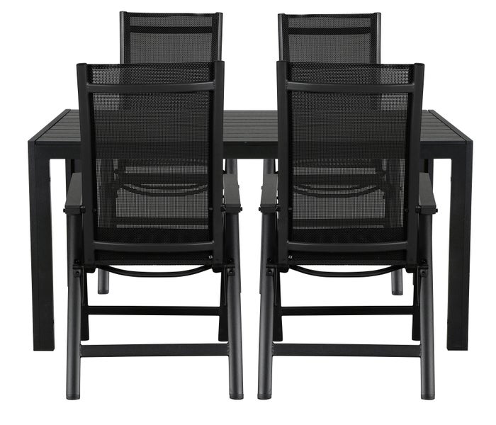Cult Gartenmöbel Set 1 Tisch und 4 Stühle. 150 X 90 X 75 cm