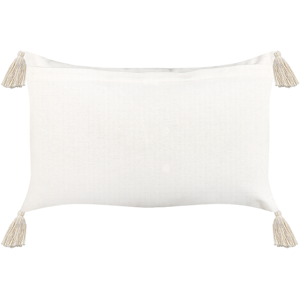 Dekokissen 2er Set LUPINUS Baumwolle 55 x 35 cm Hellbeige Geometrisches Muster