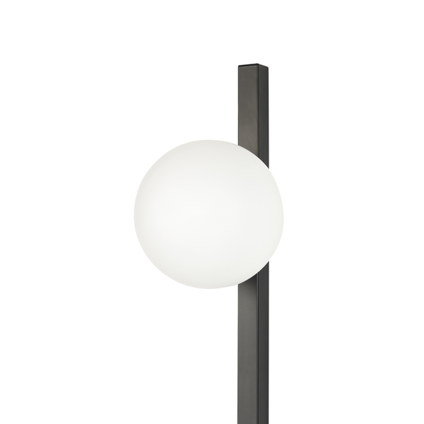 Wandlampe ISABELLA mit Blumentopf Metall Schwarz