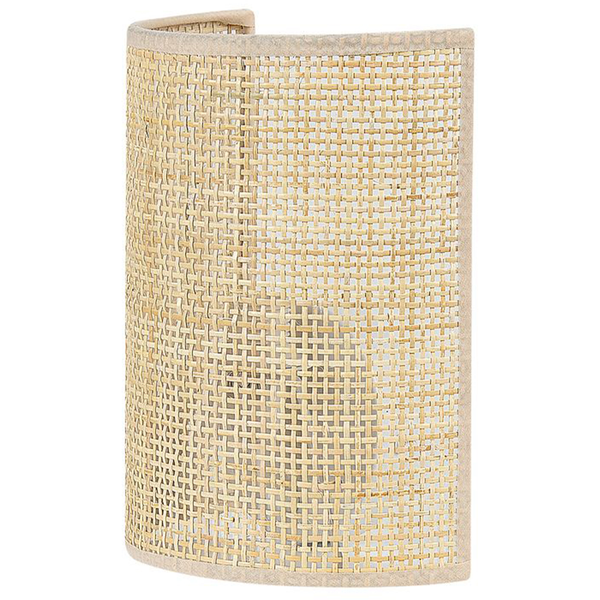 Wandlampe DEMITRIE Rattan Naturfarben