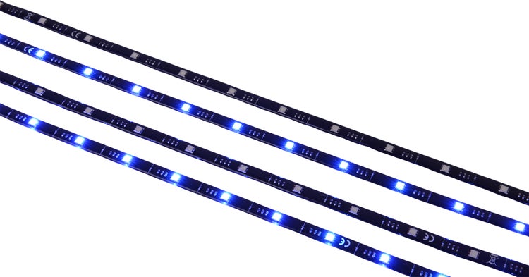 LED-Streifen mit blauer Beleuchtung