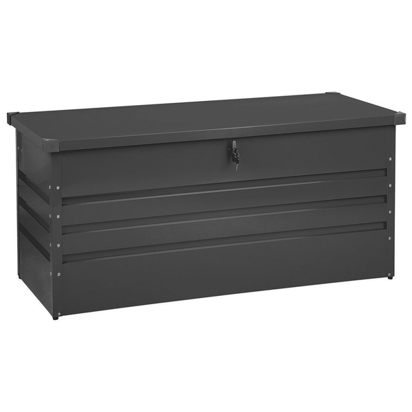 Aufbewahrungsbox CEBROSA Metall 132 cm 62 cm Graphitgrau