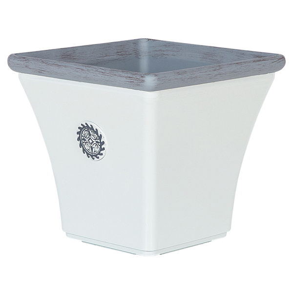 Blumenkübel ELATEIA 37 cm Weiß