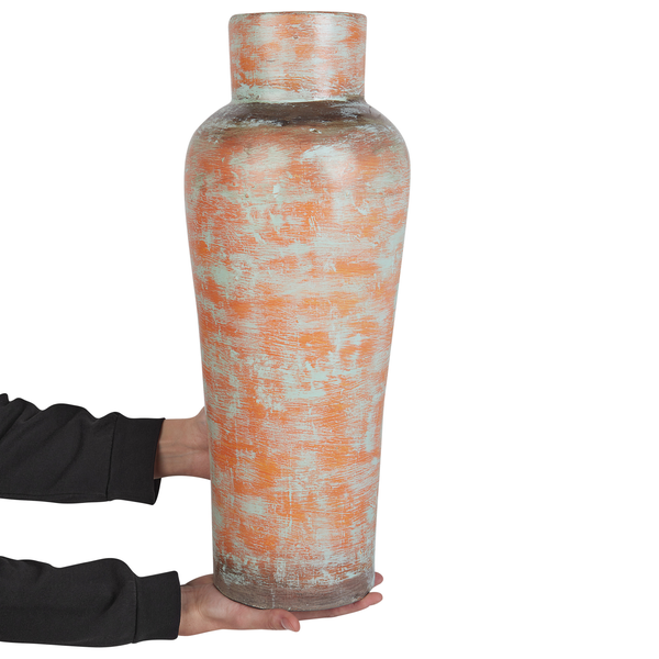 Dekovase GONNOS Keramik 55 cm Grün