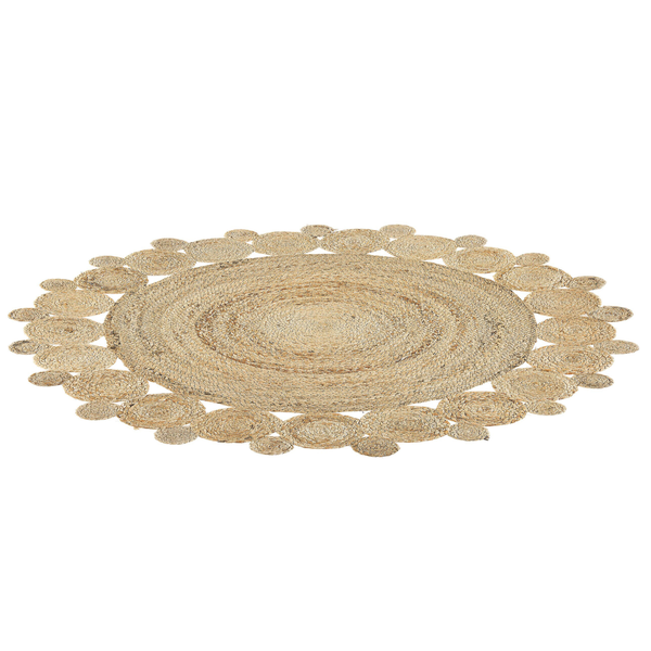 Teppich GOLGEN Beige ø 120 cm Jute