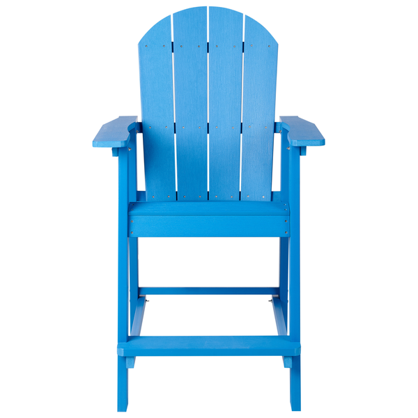 Garten-Barstuhl ADIRONDACK Kunststoff Blau
