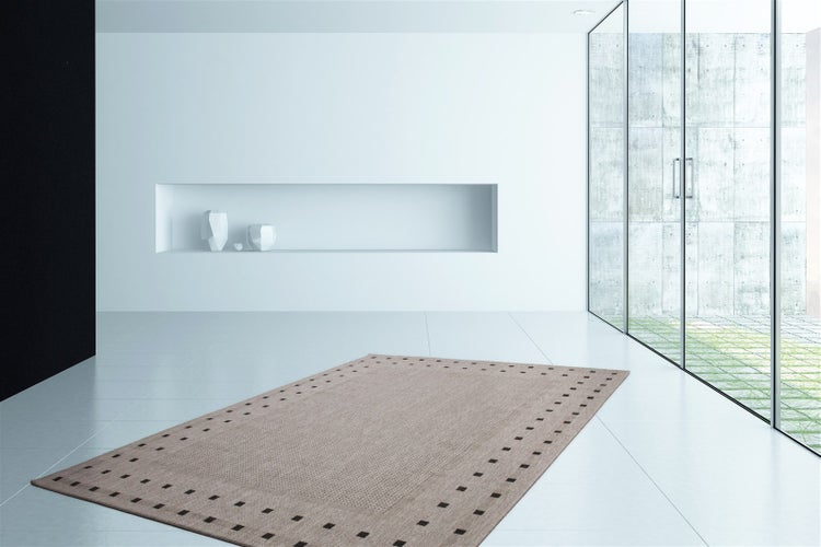 Kurzflor Teppich Nevaeh Silber Modern, Klassisch 160 x 230 cm