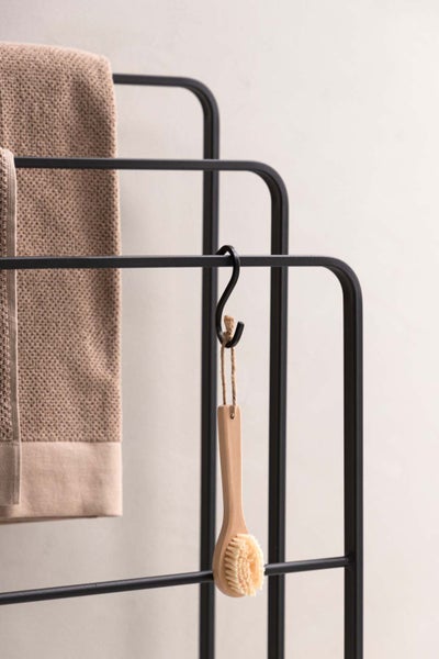 Drammen Wandgarderobe Handtuchhalter Stahl schwarz. 54 X 30 X 84 cm