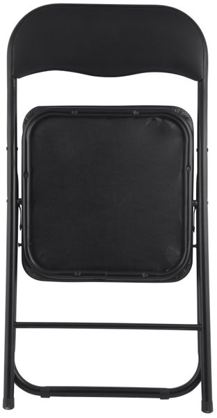 Mihe Klappstuhl, mit gepolstertem Sitz, schwarz. 4er Set