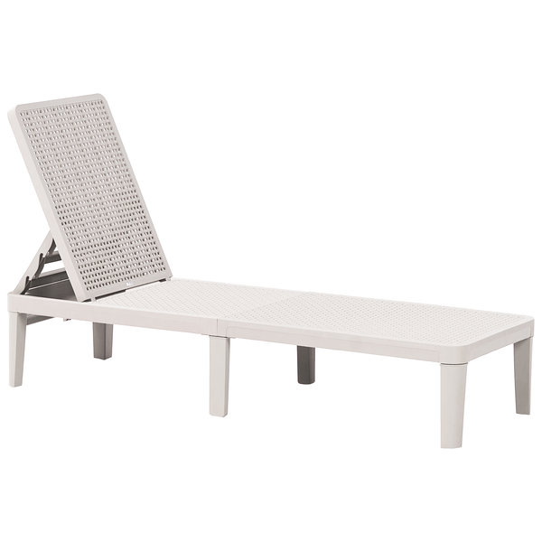Liege aus Kunststoff mit verstellbarer Rückenlehne