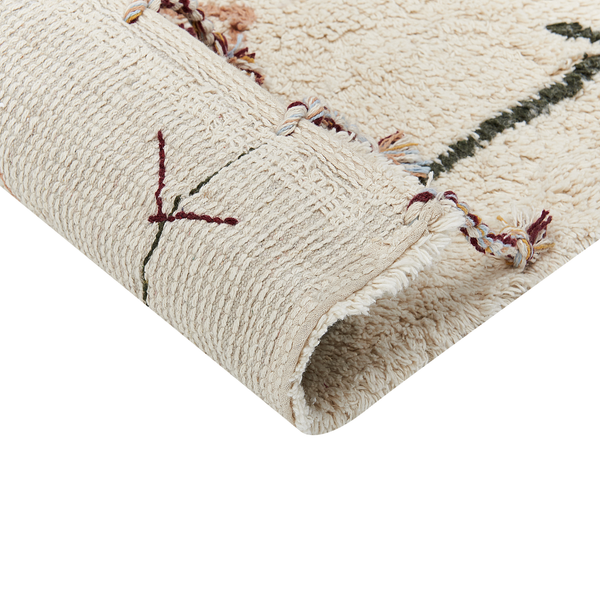 Teppich CORUM Beige 140 x 200 cm Baumwolle