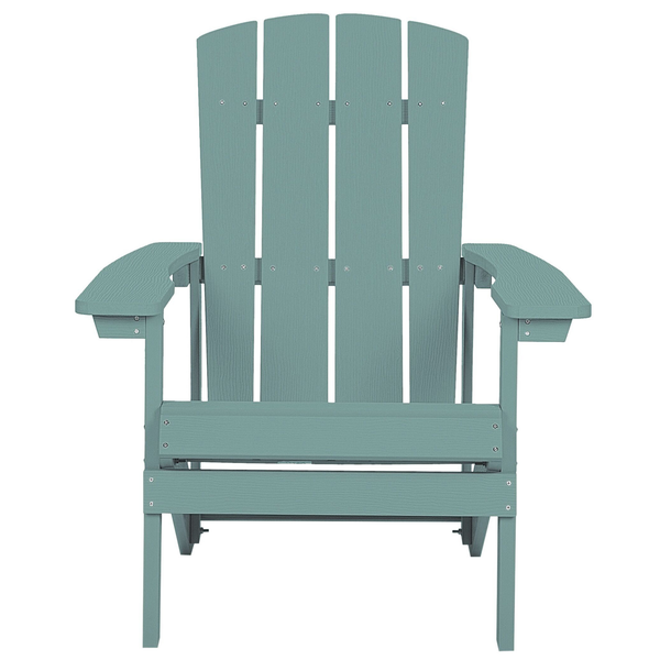 Gartenstuhl ADIRONDACK mit Fußstütze Türkis