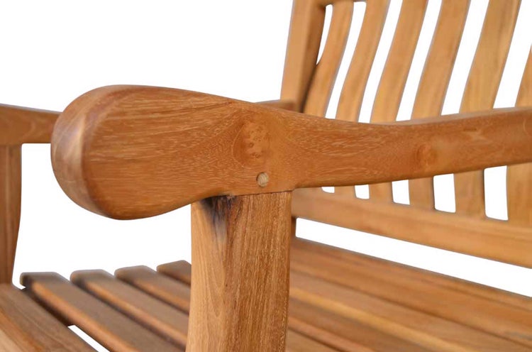 Teak Sessel Gartenstuhl Victoria Massivholz Premium wetterfest