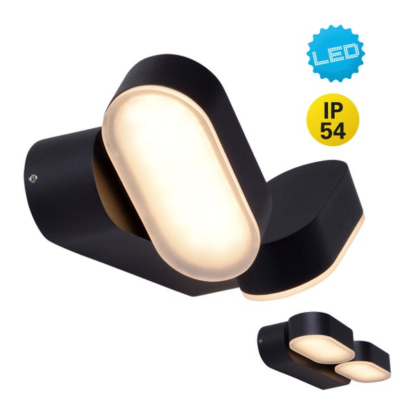 LED-Wandleuchte mit Schutzart IP54
