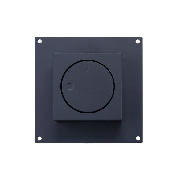 Quadratischer Unterputz Drehdimmer für Elektroinstallationen mit quadratischer Abdeckplatte