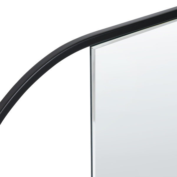 Wandspiegel VALLERY 40 cm 120 cm Metall Schwarz
