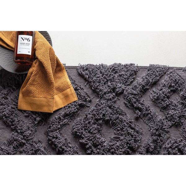 Hilma Badematte 80x50cm dunkel grau. 50 X 80 X 2 cm