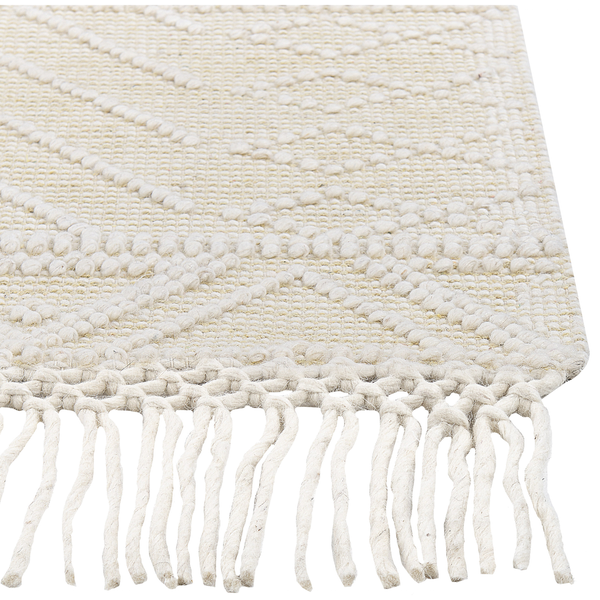 Teppich MAVIKENT Beige 160 x 230 cm Wolle