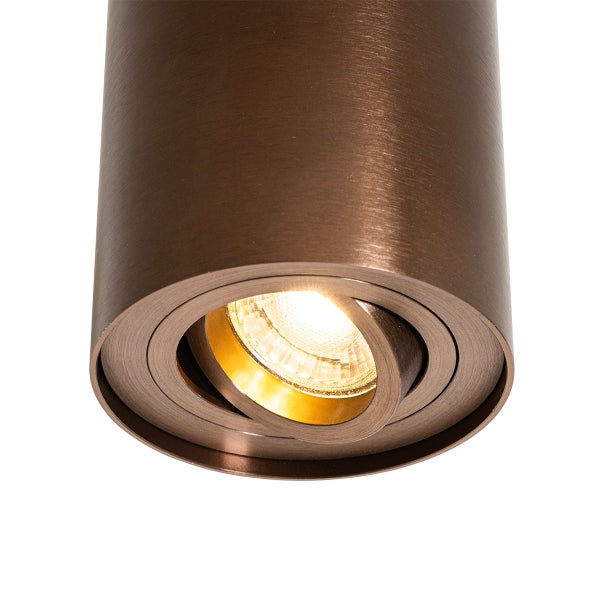 Moderner Deckenstrahler dunkelbronze dreh- und neigbar - Rondoo Up