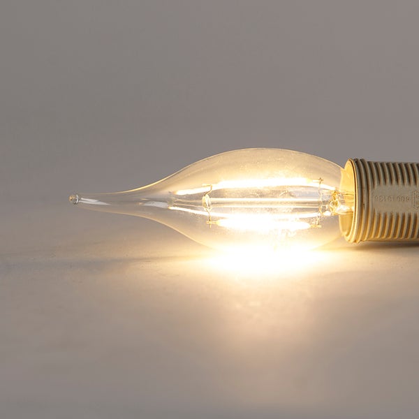 E14 dimmbare LED-Glühfaden-Kerzenlampe 3W 250 lm 2700K