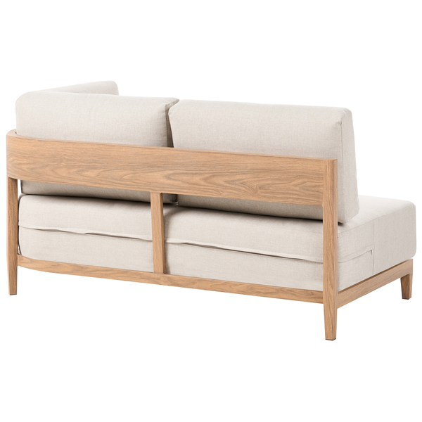 Zweisitzer Sofa mit Holzrahmen und Polsterung