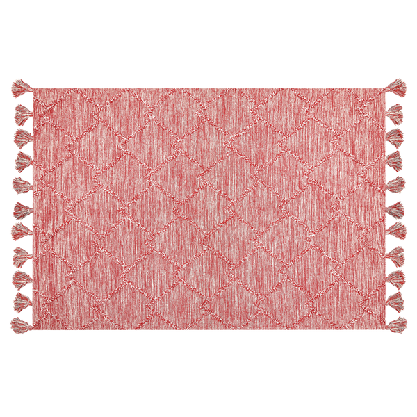 Teppich NIGDE Rot 140 x 200 cm Baumwolle