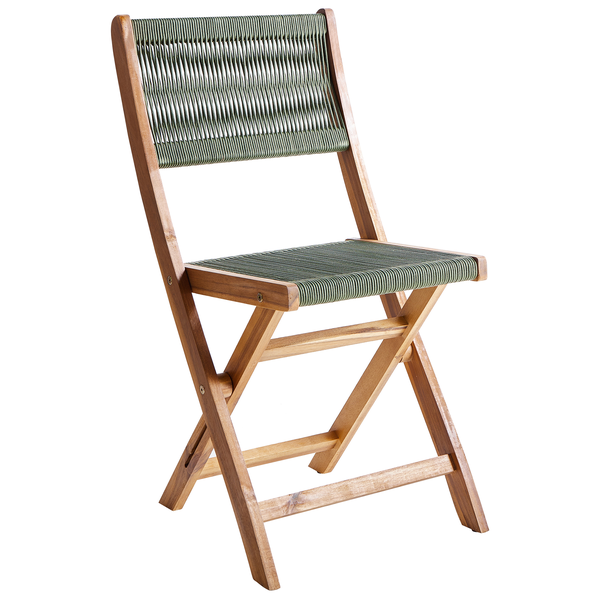 Gartenmöbel Set 4-Sitzer PROSSEDI Akazienholz Grün