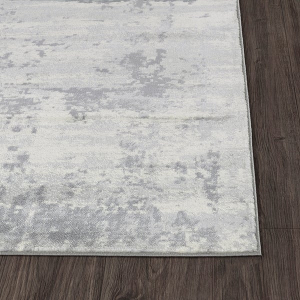Abstrakt Moderner Teppich Grau/Elfenbein 130x180 cm VICTOIRE