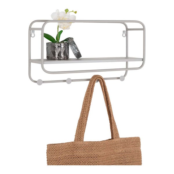 Feira Wandgarderobe grau. 45 X 15 X 25 cm