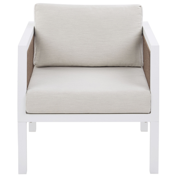 Gartenstuhl mit Aluminiumrahmen und Sitzkissen