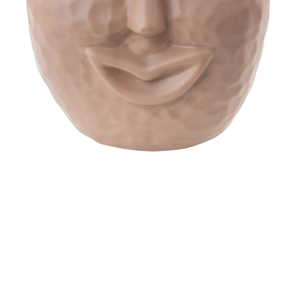 Blumenvase VERIA Keramik 26 cm Sandbeige