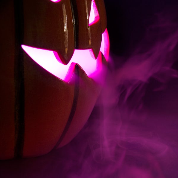 Pendelleuchte mit LED + NeblerHalloween