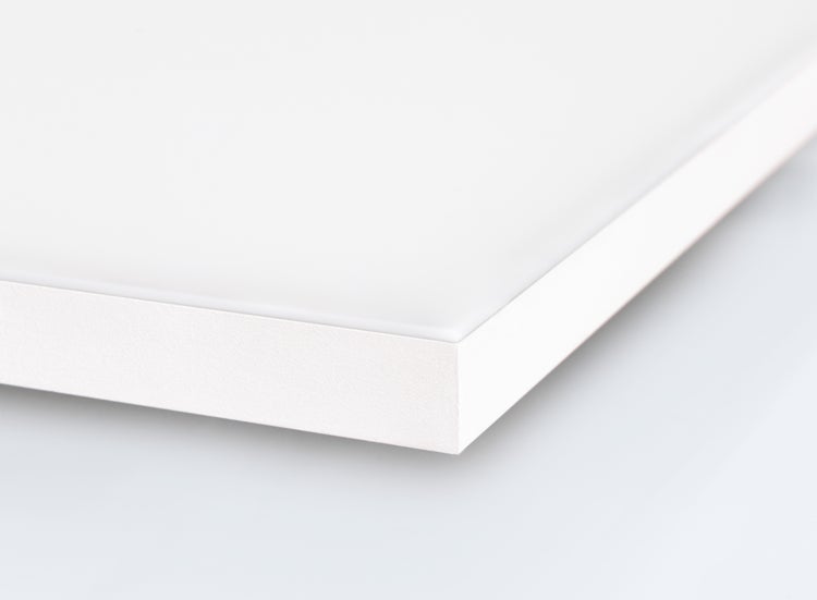 LED Panel-Deckenleuchte CARENTE Seitenlänge 45 cm, rahmenlos, viele Funktionen, aus Metall und Kunststoff, weiß, integrierte LEDs