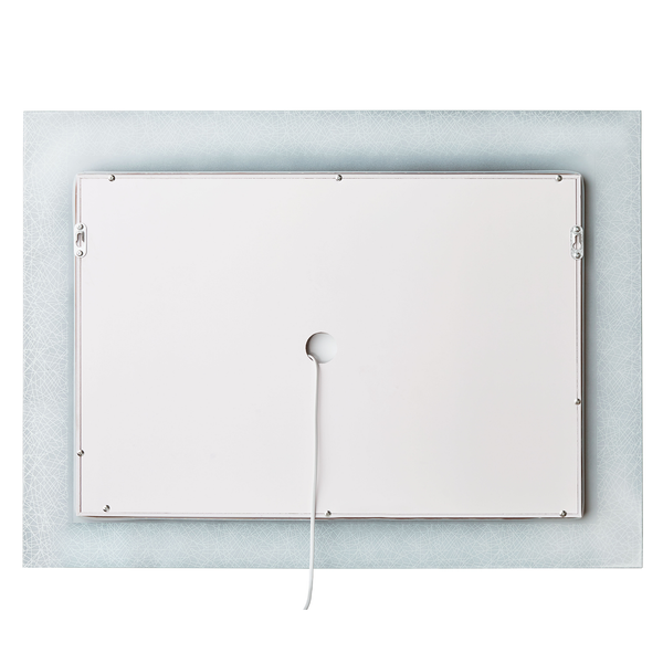 LED-Badezimmer-Spiegel NEXON 80 cm 60 cm Silber