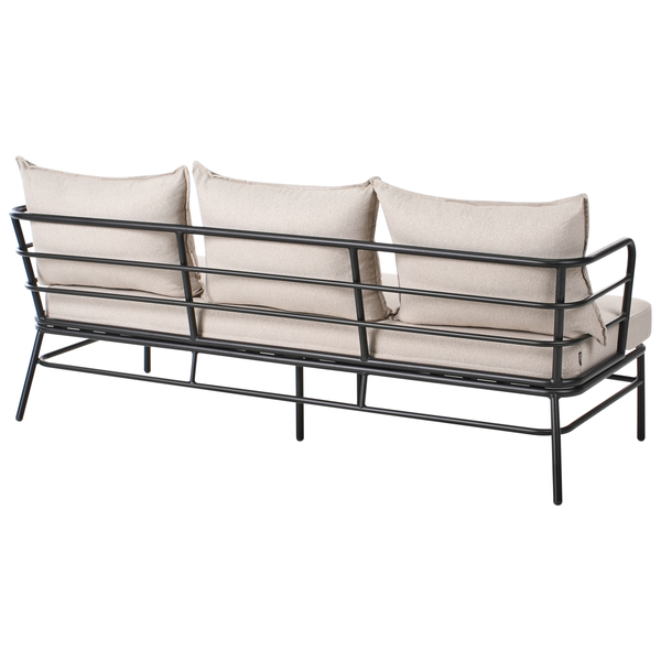 Gartensofa Set 5-Sitzer PONZONE Metall Hellbeige