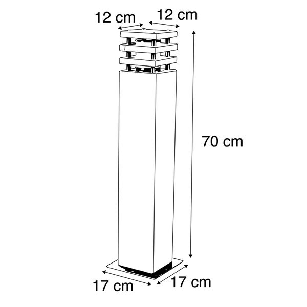 Moderne Stehleuchte beige 70 cm - Grumpy