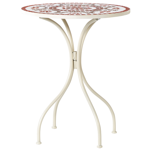 Bistro Set klappbar SPELLO Metall Weiß