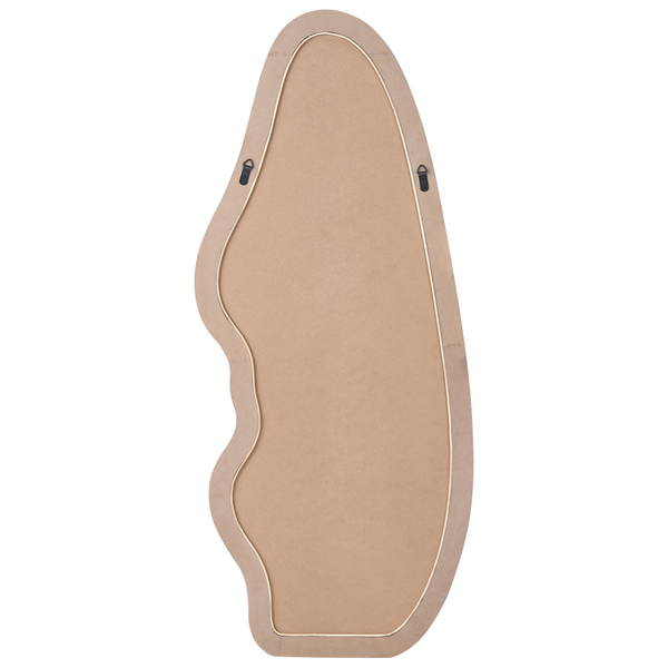 Detailansicht eines grünen Spiegels mit Rahmen